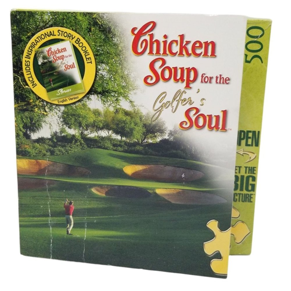 Master Pieces Puzzle Chicken Soup For The Golfers Soul 500 Pc Complete Booklet